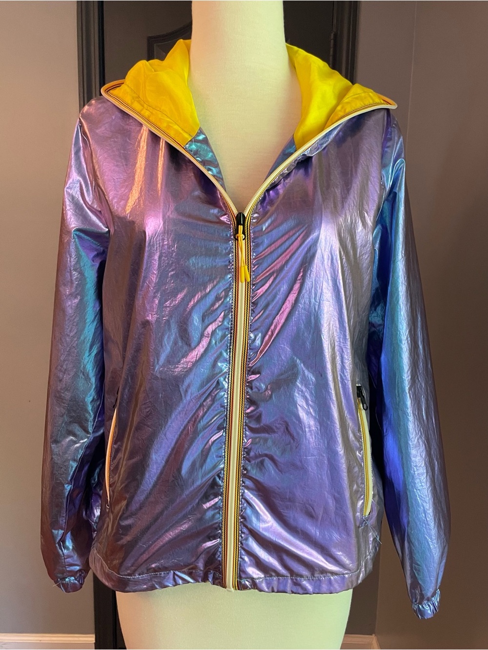 Ashley by 26 International Sunrise Collection Iridescent Purple Windbreaker
